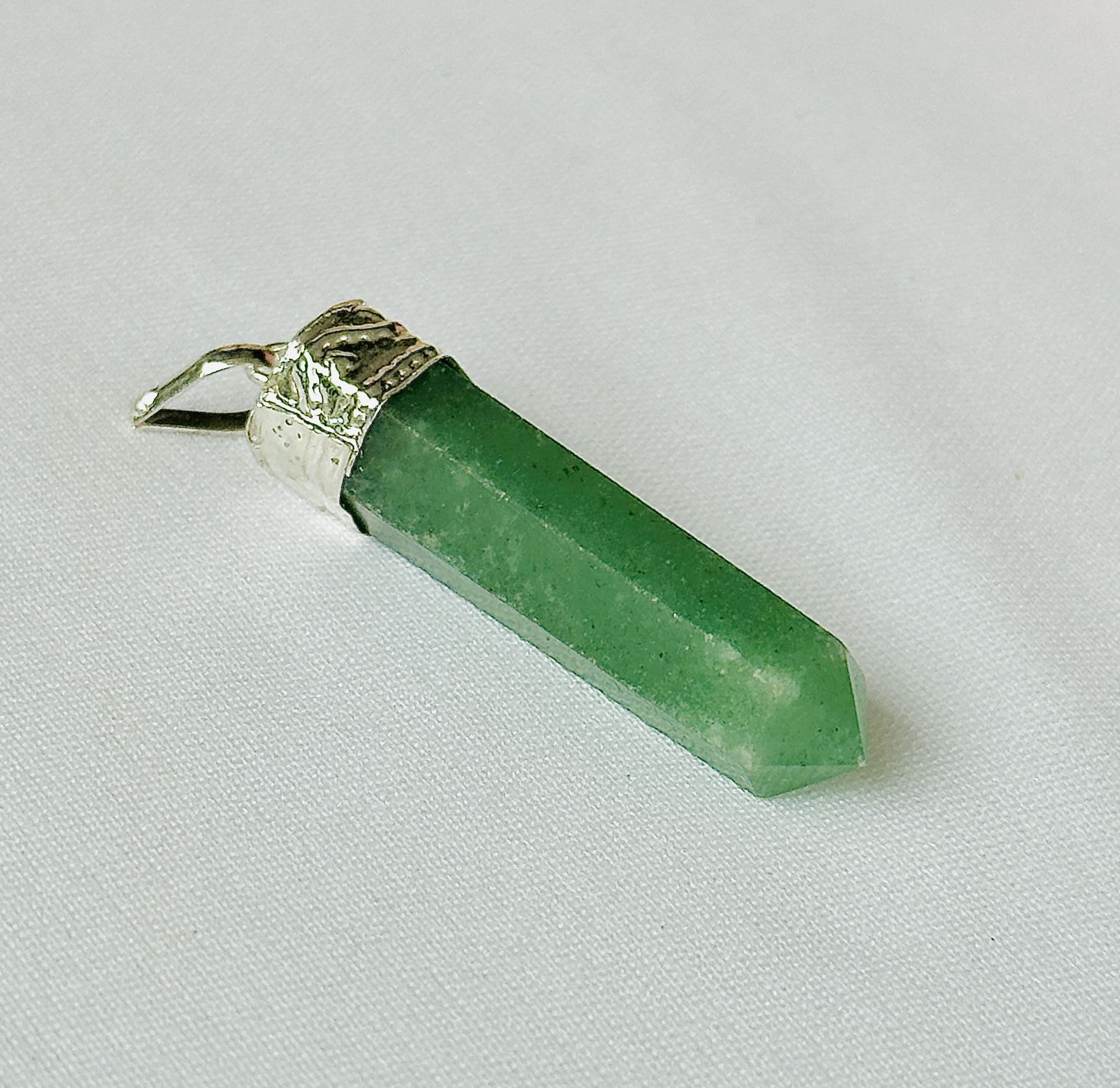 Green Aventurine Pencil Pendant